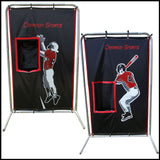 Cimarron Sports 2-Sport Catcher Vinyl Backstop with Frame 2SCBSF