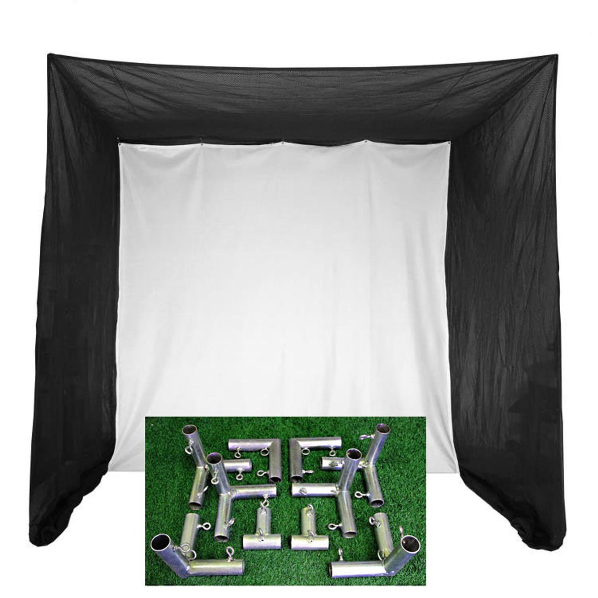Cimarron Sports Cimarron 5'x10'x10' Tour Simulator Golf Net with Frame Kit 5x10SIMK