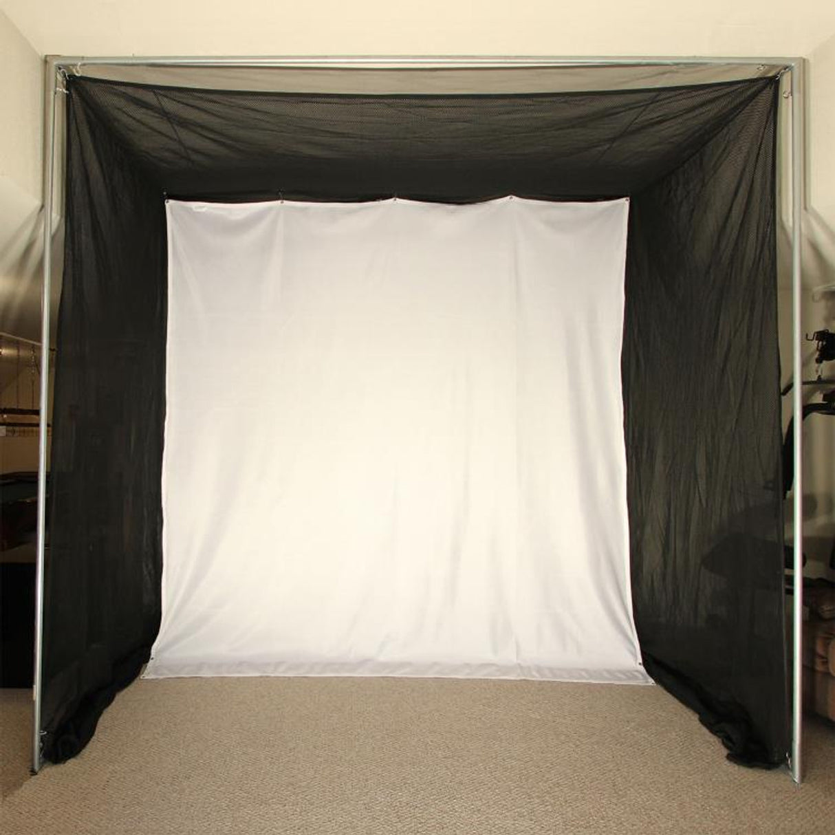 Cimarron Sports 5'x10'x10' Tour Simulator Golf Net with Complete Snap Pin Frame 5x10SIMCFSP