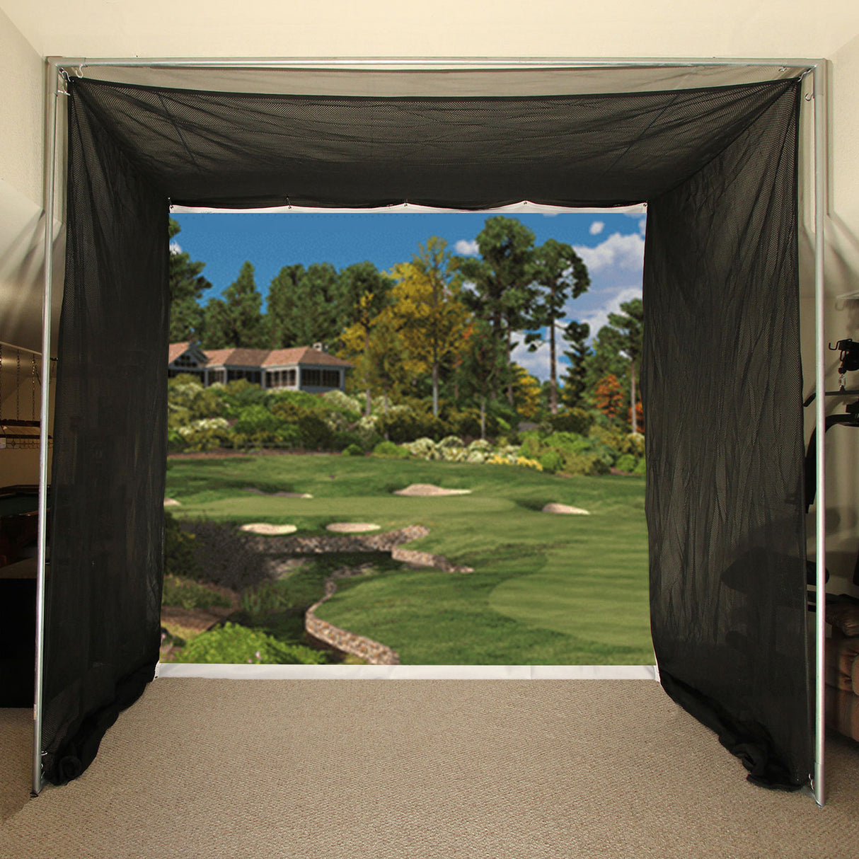Cimarron Sports 5'x10'x10' Tour Simulator Golf Net with Complete Frame 5x10SIMCF