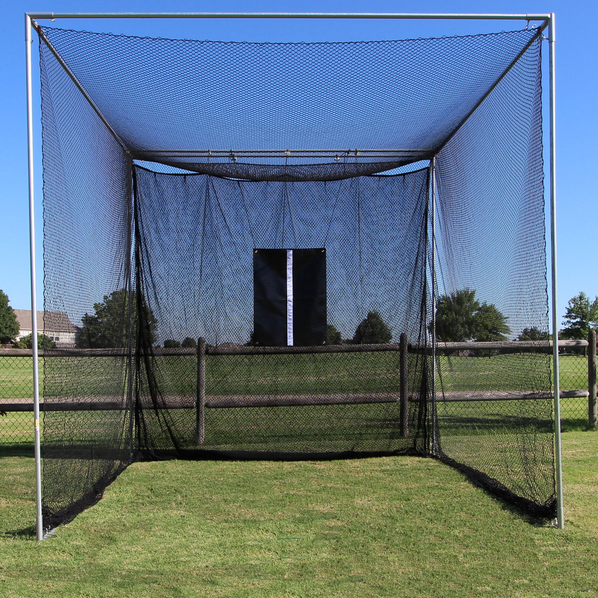Cimarron Sports 10'x10'x10' Masters Golf Net with Complete Frame MAS10GNCF
