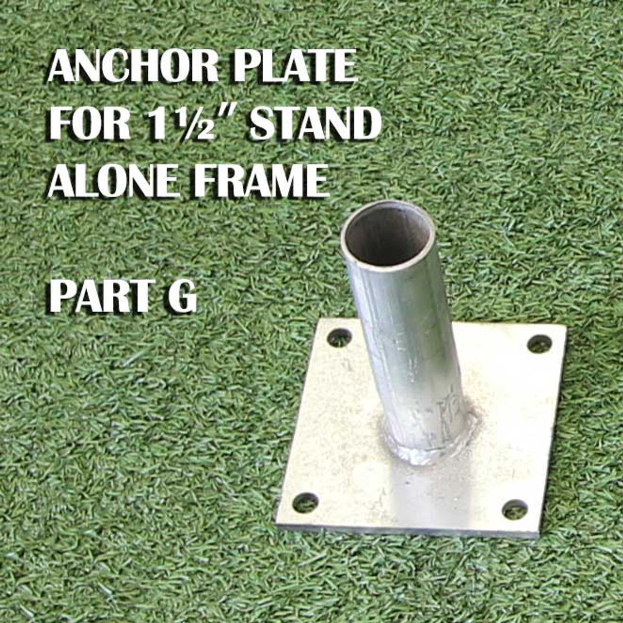 Cimarron Sports 1.5" Anchor Plate Stand Alone Frame Parts SAFFOOT15