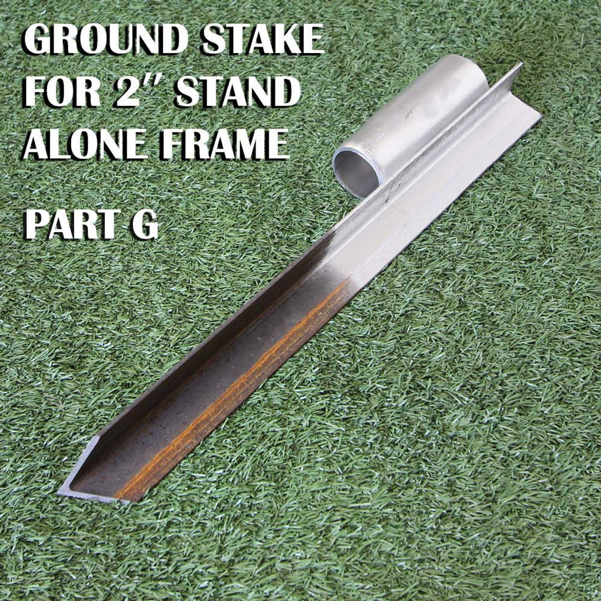 Cimarron Sports 2" Stand Alone Frame Parts Ground Stake With Pipe GStSA2