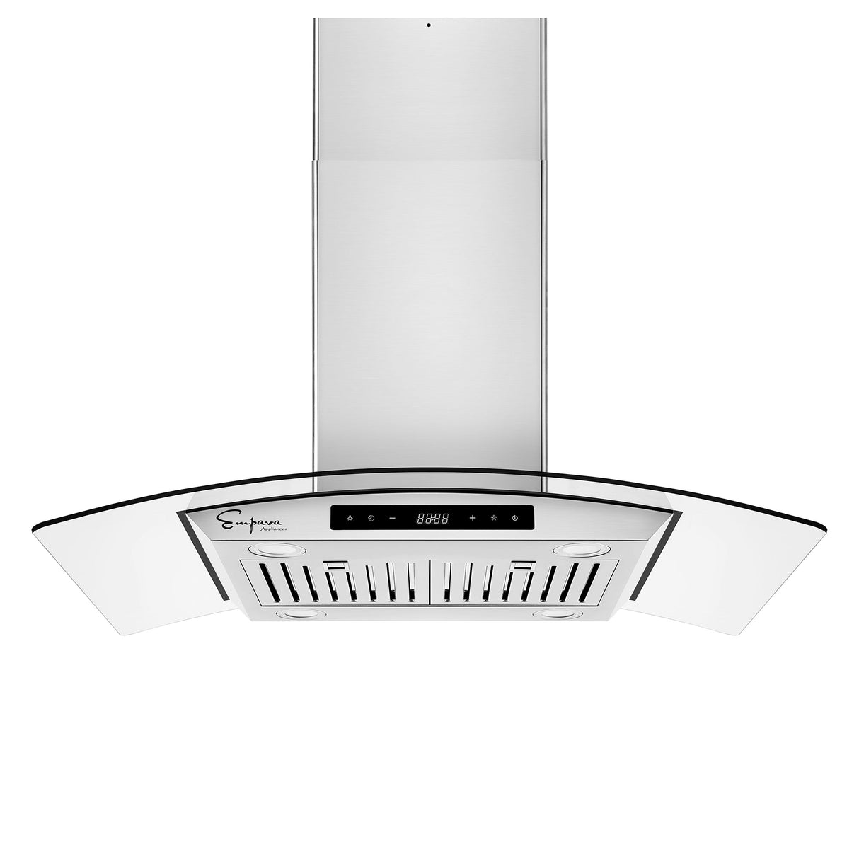 Empava 36RH09 36 in. 400 CFM Kitchen Island Wall Mount Ducted Range Hood