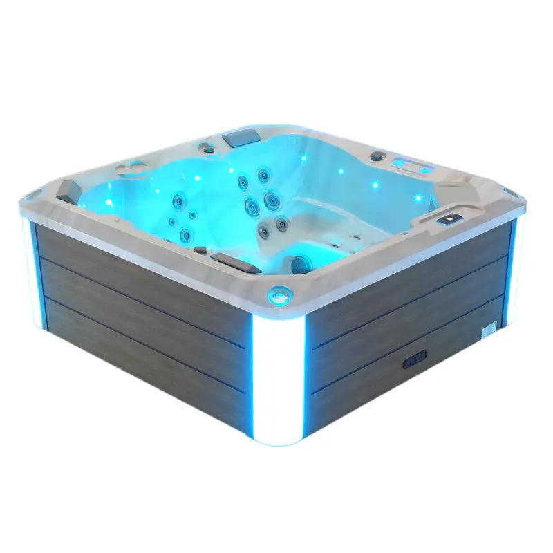 Empava Appliances Luxury Freestanding 6-Person Square Outdoor Hot Tub EMPV-SPA3528