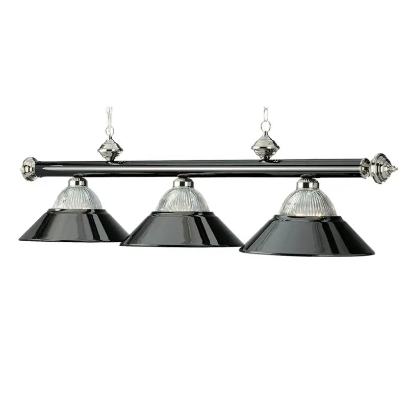 RAM Game Room 3 LT-54" BILLIARD LIGHT-BLACK CHROME & CHROME B48-RIB BKCH/CH