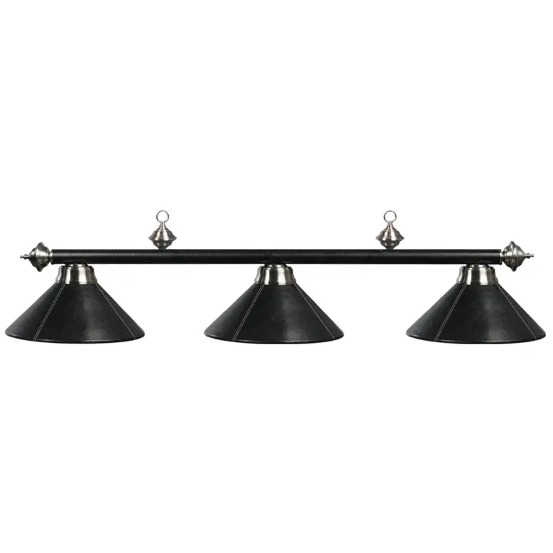 RAM Game Room 3 LT-54" BILLIARD LIGHT-LEATHER/BLACK B54-LTHR BLK