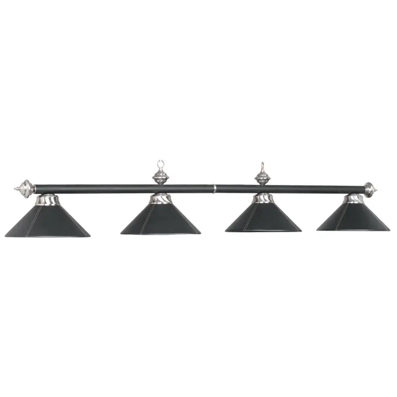 RAM Game Room 4 LT-54" BILLIARD LIGHT-LEATHER/BLACK B78-LTHR BLK