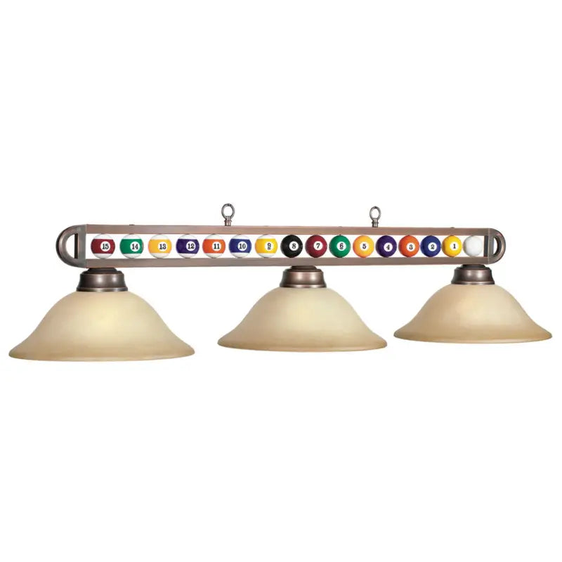 RAM Game Room 55" BRONZE BILLIARD BALL 3 LT-FIXTURE BB-55 BZ
