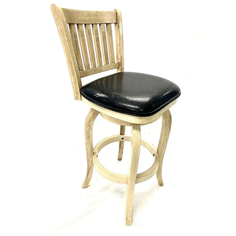 Ram Game Room Backed Barstool Square Seat Antique White – BBSTL2 AW