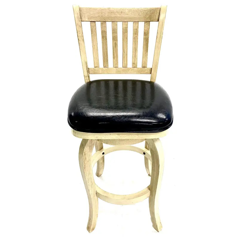Ram Game Room Backed Barstool Square Seat Antique White – BBSTL2 AW