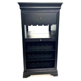 Ram Game Room Bar Cabinet with Wine Rack Black – BRCB2 BLK