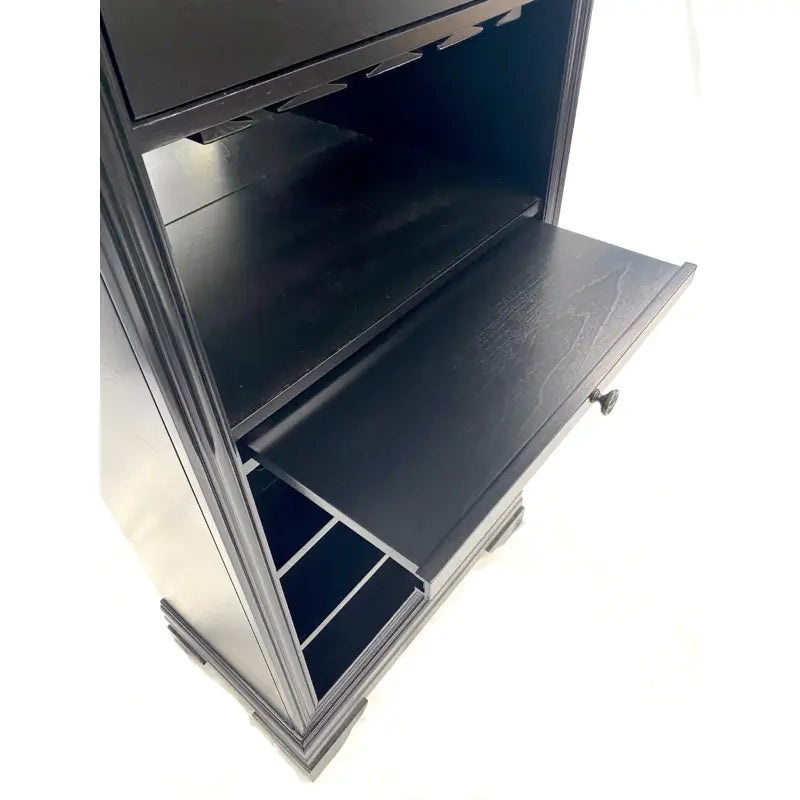 Ram Game Room Bar Cabinet with Wine Rack Black – BRCB2 BLK