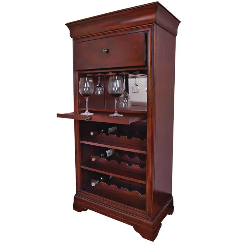 Ram Game Room Bar Cabinet with Wine Rack English Tudor – BRCB2 ET