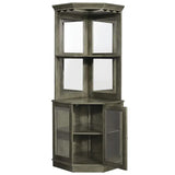 Ram Game Room Corner Bar Cabinet English Tudor – BRCB4 SL