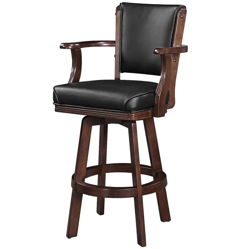 Ram Game Room Swivel Barstool With Arms Cappuccino – BSTL2 CAP