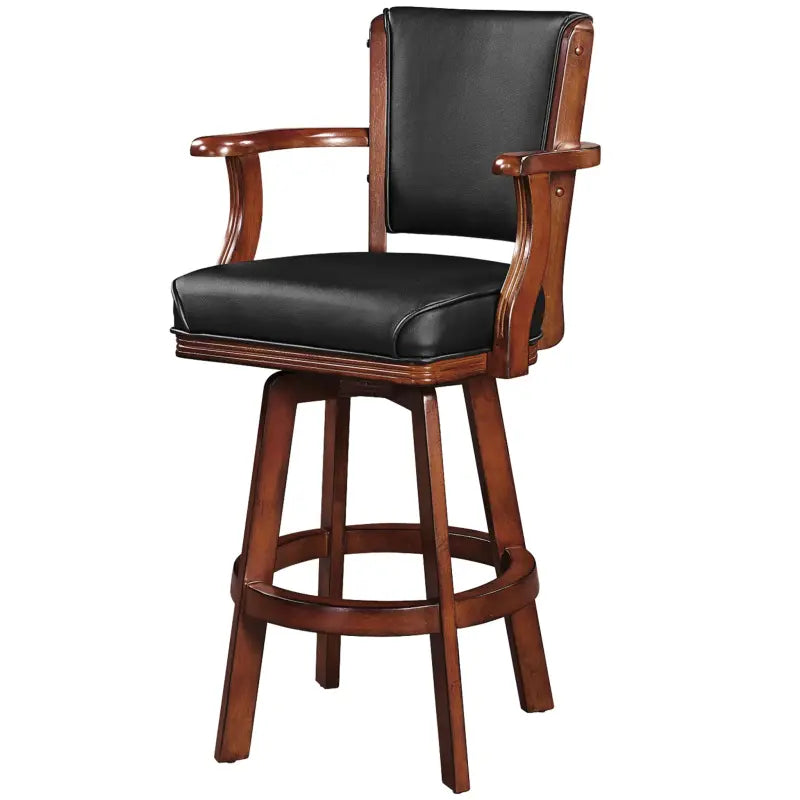 Ram Game Room Swivel Barstool With Arms Chestnut – BSTL2 CN