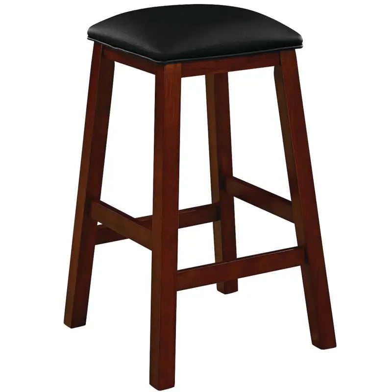 Ram Game Room Square Backless Barstool English Tudor – BSTL4 ET