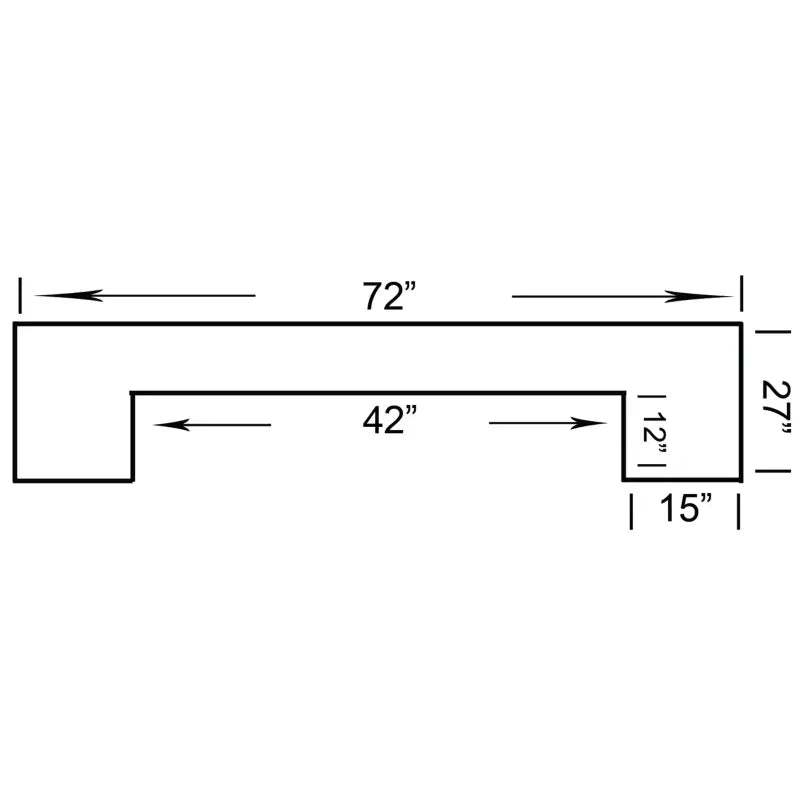 Ram Game Room - 72" BAR - CHESTNUT - DBAR72 CN