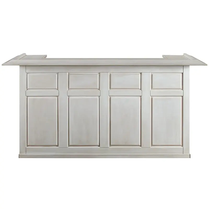 Ram Game Room - 84" BAR - ANTIQUE WHITE - DBAR84 AW