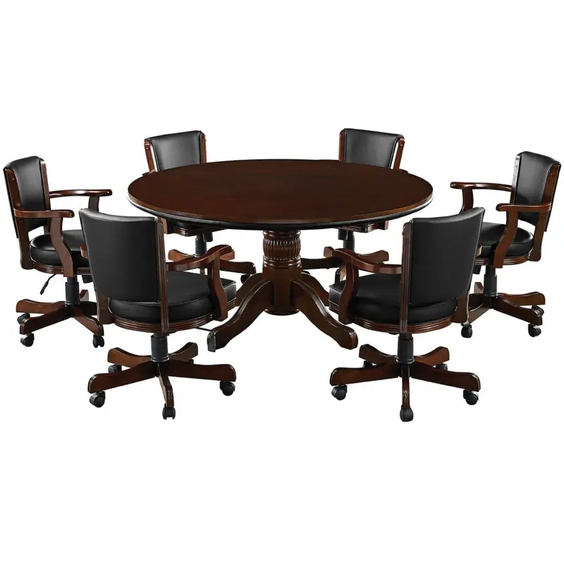 Ram Game Room - 60" 2 IN 1 GAME TABLE - CAPPUCCINO - GTBL60 CAP