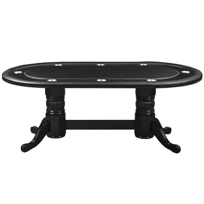 Ram Game Room 84" TEXAS HOLD'EM GAME TABLE - BLACK GTBL84 BLK