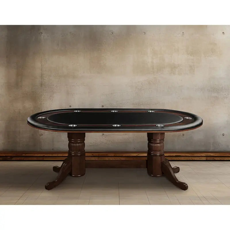 Ram Game Room 84" TEXAS HOLD'EM GAME TABLE - CAPPUCCINO GTBL84 CAP