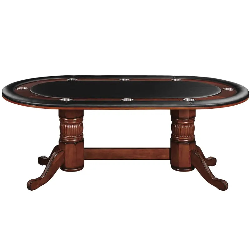 Ram Game Room 84" TEXAS HOLD'EM GAME TABLE - CHESTNUT GTBL84 CN