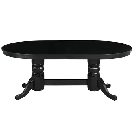 Ram Game Room 84" TEXAS HOLD'EM GAME TABLE DINING TOP- BLACK GTBL84 DT BLK