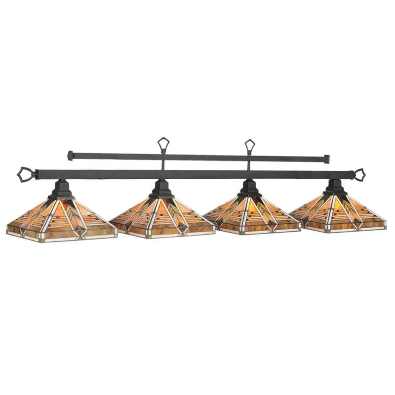 RAM Game Room MELBOURNE-4 LT BILLIARD LIGHT-MATTE BLACK MIV-B78 MB