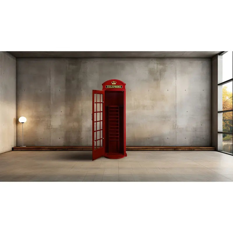 Ram Game Room OLD ENGLISH TELEPHONE BOOTH CUE HOLDER OEPCH - RED