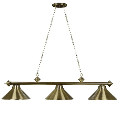RAM Game Room 54" 3LT BILLIARD LIGHT- ANTIQUE BRASS PR54 AB