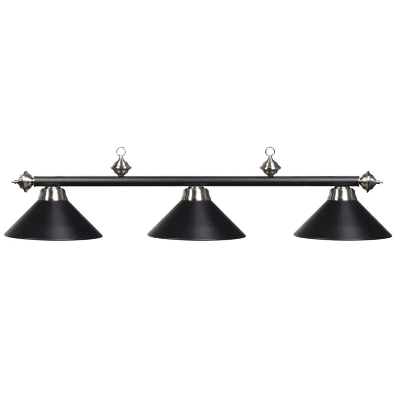 RAM Game Room 60" 3 LT BILLIARD LIGHT- MATTE BLK/ST PR260 MB/ST