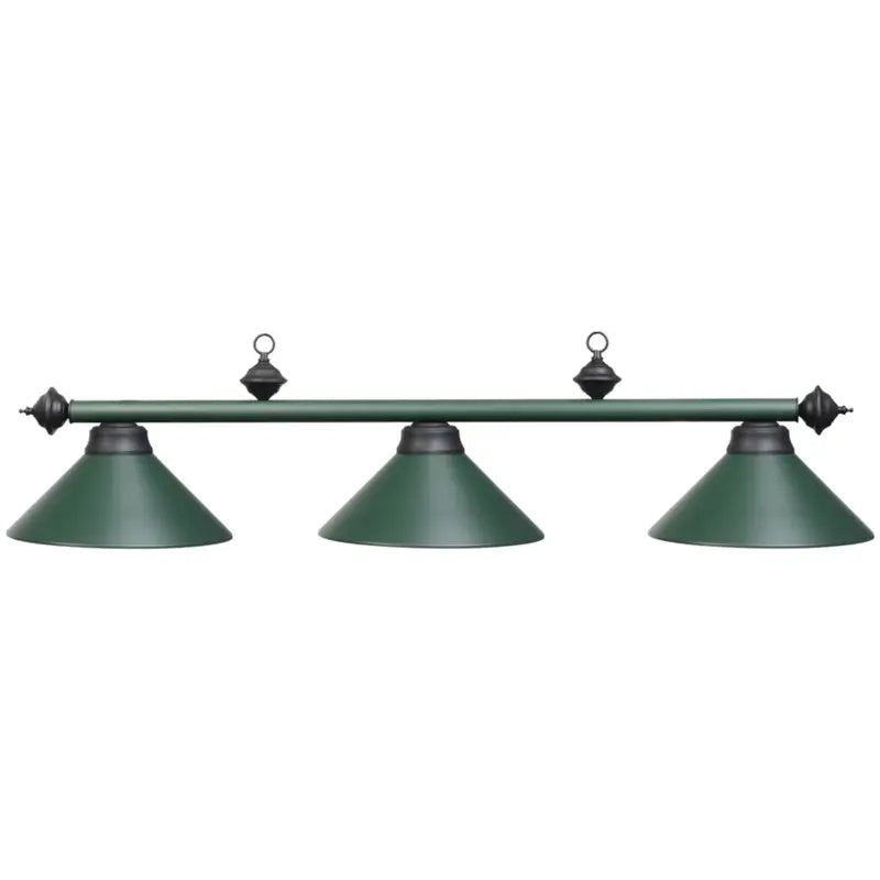 RAM Game Room 54" 3LT BILLIARD LIGHT- MATTE GREEN PR54 MGR