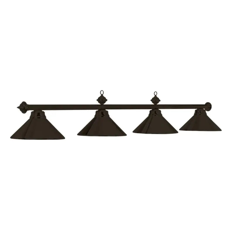 RAM Game Room 78" 4 LT BILLIARD LIGHT-MATTE BLK/ MATTE BLACK PR78 MB/MB