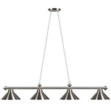 RAM Game Room 78" 4 LT BILLIARD LIGHT-STAINLESS PR78 ST