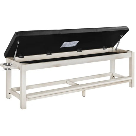 Ram Game Room SPECTATOR STORAGE BENCH-ANTIQUE WHITE SBENCH AW
