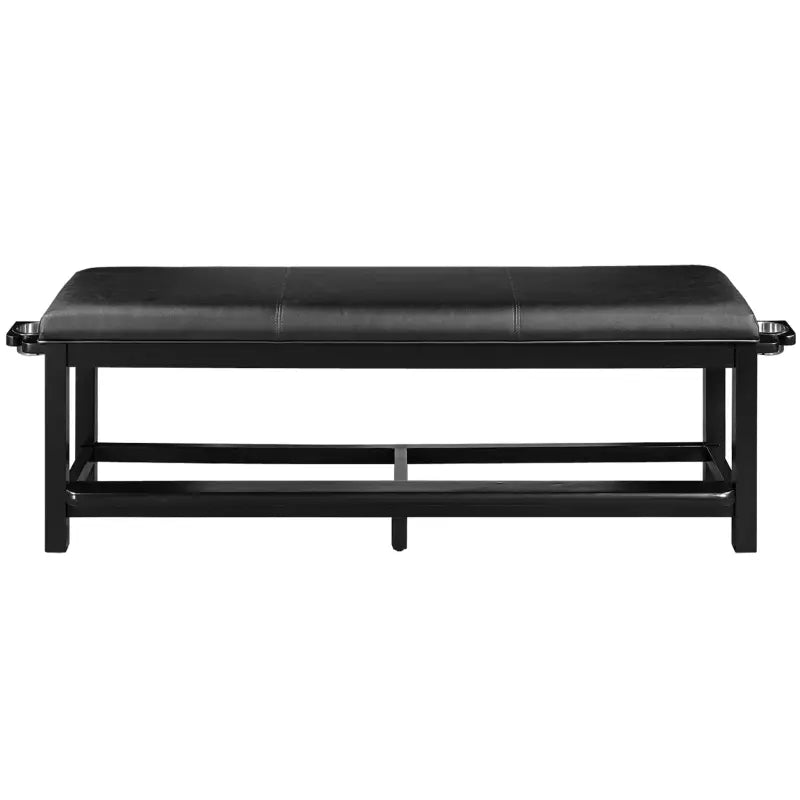 Ram Game Room SPECTATOR STORAGE BENCH-BLACK SBENCH BLK
