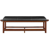 Ram Game Room SPECTATOR STORAGE BENCH-CHESTNUT SBENCH CN
