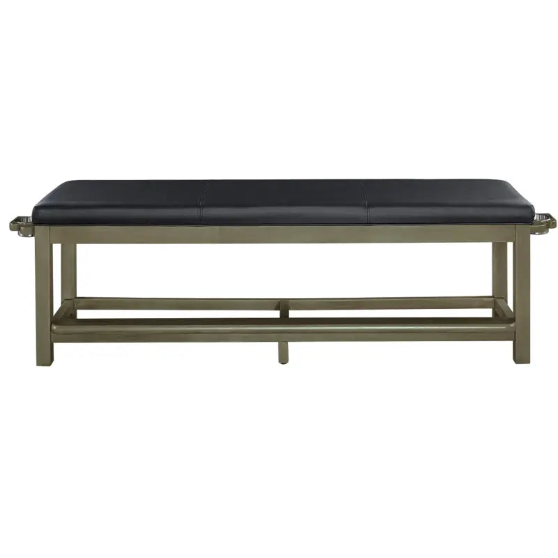 Ram Game Room SPECTATOR STORAGE BENCH-SLATE SBENCH SL