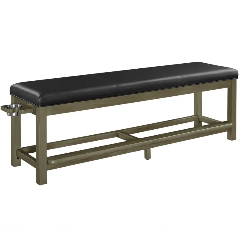 Ram Game Room SPECTATOR STORAGE BENCH-SLATE SBENCH SL