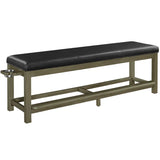Ram Game Room SPECTATOR STORAGE BENCH-SLATE SBENCH SL