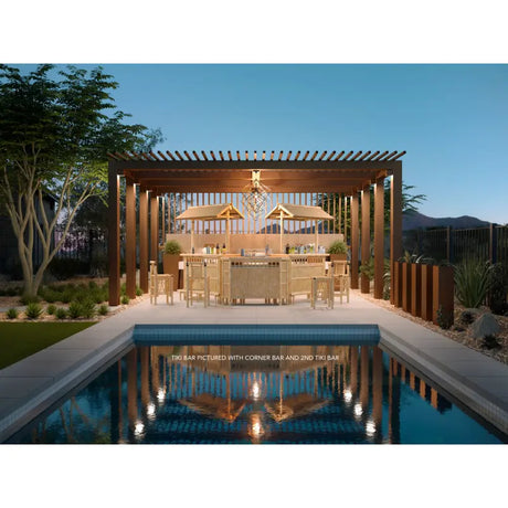 Ram Game Room 60" BAMBOO TIKI BAR - 2 BAR SETS