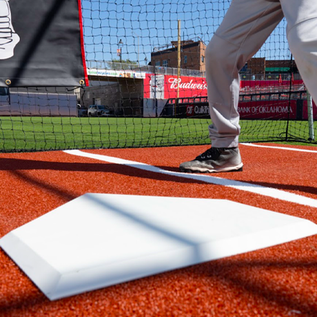 Cimarron Sports 6x12 Deluxe Home Plate Mat with Throw Down Plate - Clay 6x12CHPMTD