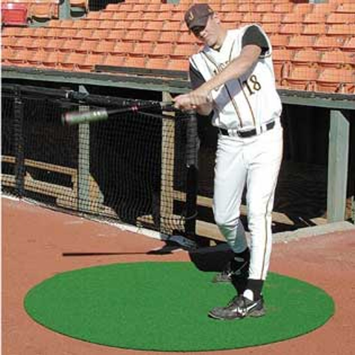 Cimarron Sports 6" On Deck Circle Nylon Green AL-ODC6G